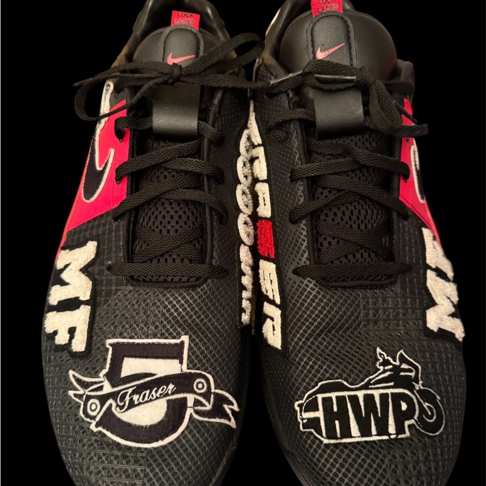 Nike Black and Red Athletic Shoes